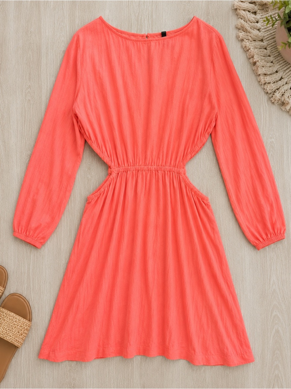Universal Thread Coral Cutout Dress XL - Picture 2 of 10